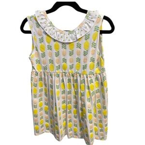 Marco & Lizzy “Lemonade Stand" pima print dress NWT Size 4